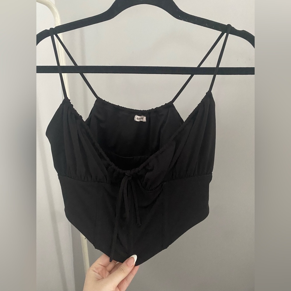 Black tank top